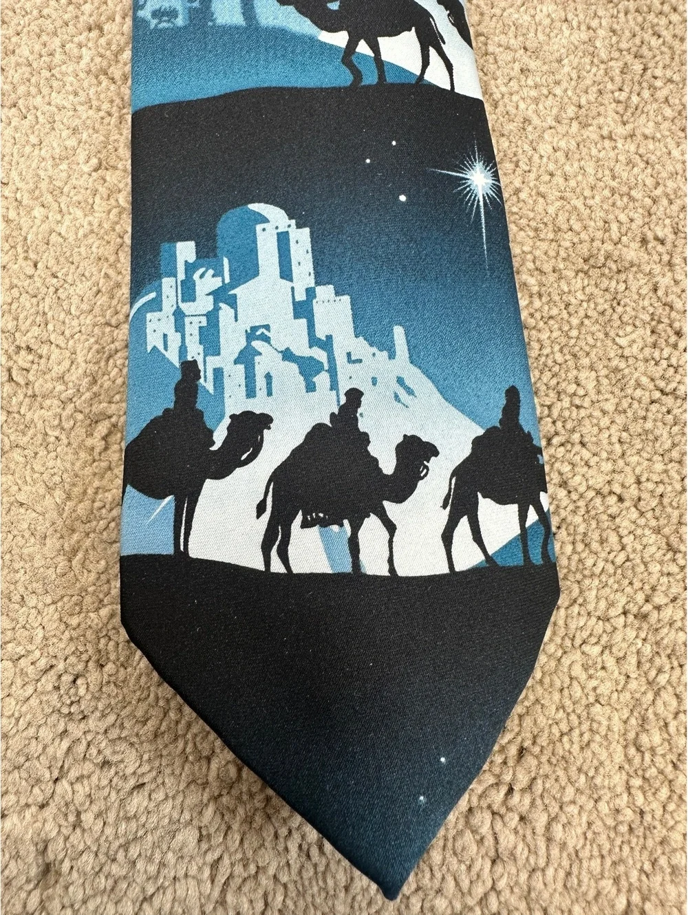 Men’s New Noel Holiday Three Wise Men Christmas Religious Necktie 56” x 3.25”